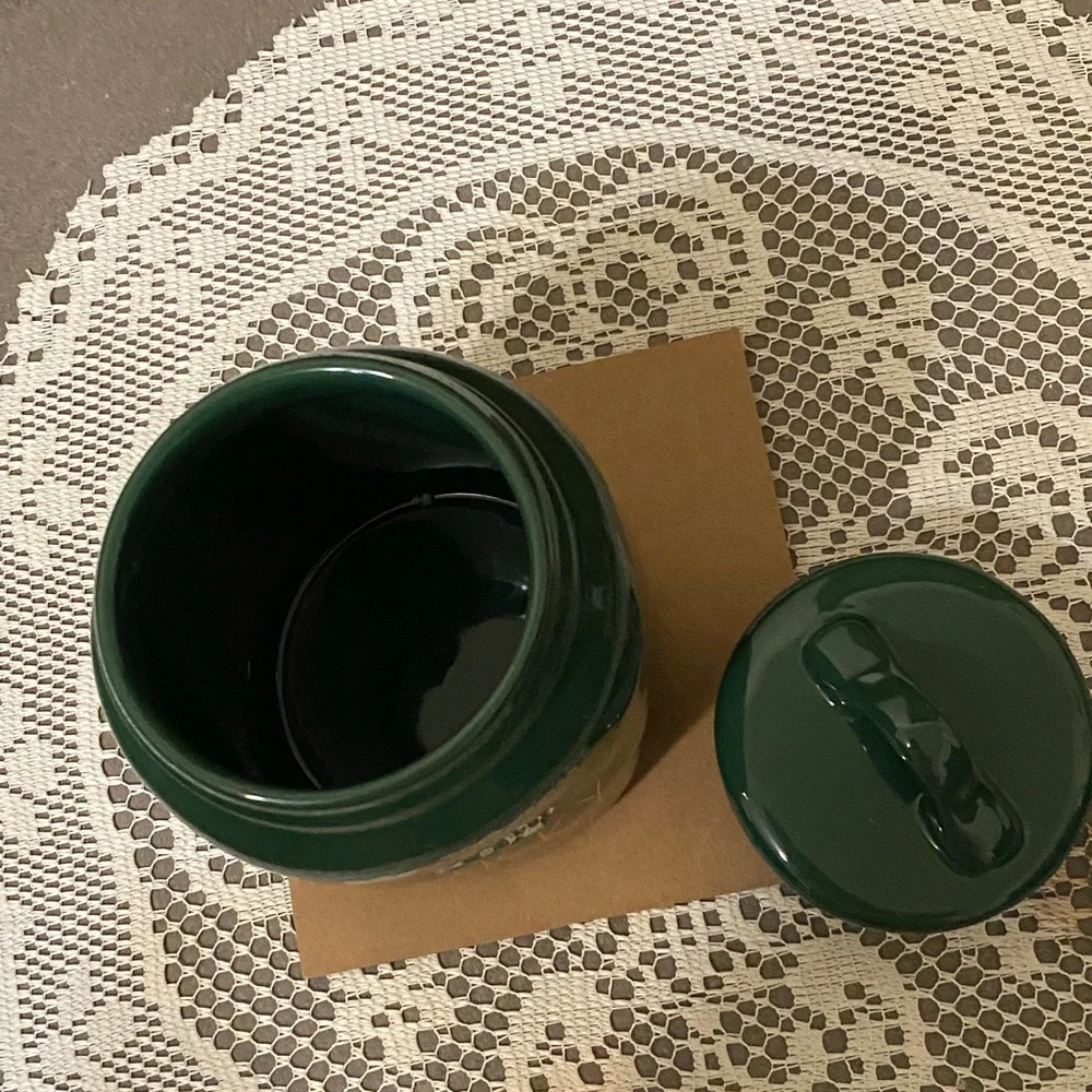 Green Lucky Dog Treat Jar - Picture 7 of 8